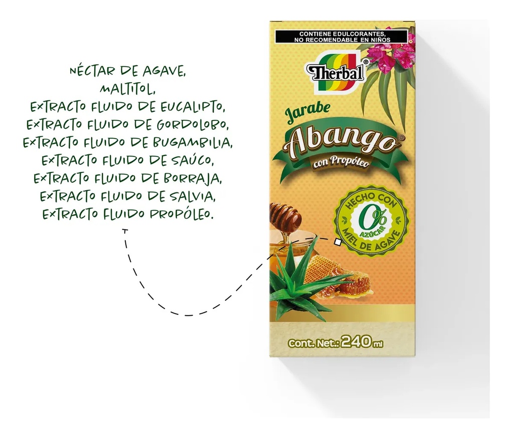Therbal Jarabe Abango con Propoleo 0% Azucar 240ml