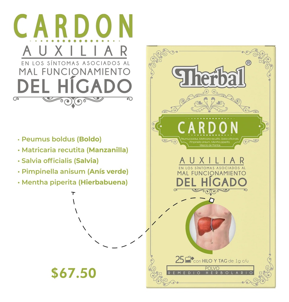 Therbal RH Cardon 25sobres