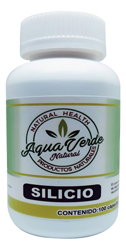 [NH21AVS100] Aqua Verde Silicio 100% Natural 100caps - Neutro