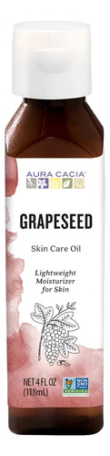 Aura Cacia Grapeseed Aceite De Semilla Uva 118ml - Neutro Pote
