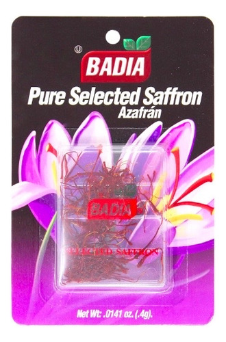 Badia pure selected Saffron .4g