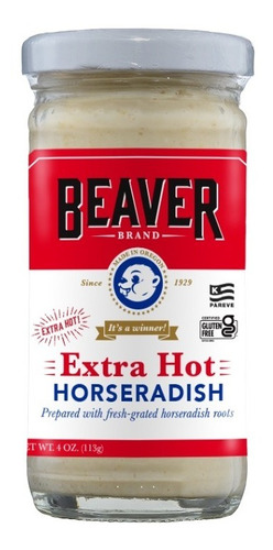 [BE-09-EHH-113] Beaver Horseradish Extra Hot Rábano Extra Picante 113g