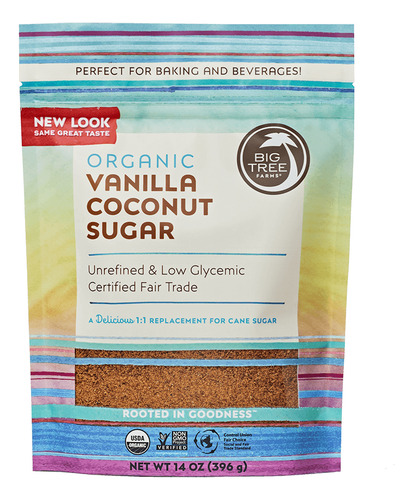 [BTOVCS396] Big Tree Organic Vanilla Coconut Sugar 396g