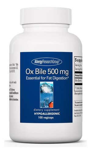 Allergy Research group Ox bile 100caps
