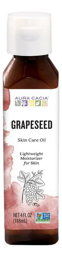 Aura Cacia Grapeseed Aceite De Semilla Uva 118ml - Neutro Pote
