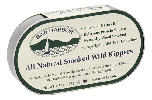 Bar Harbor Natural smoked wild Kippers 190g