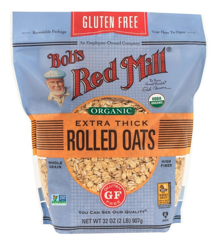 Bobs Red Mill Rolled oats extra thick 907g
