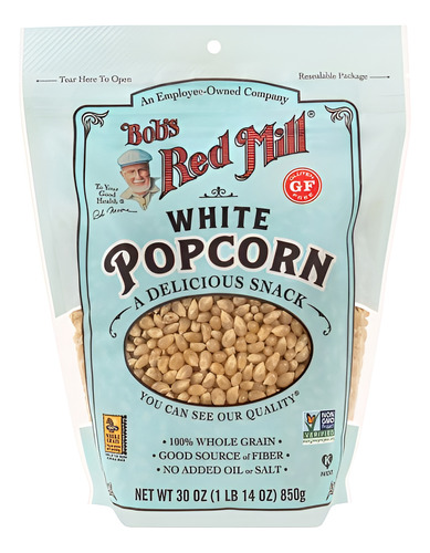 Bobs Red Mill white popcorn 850g