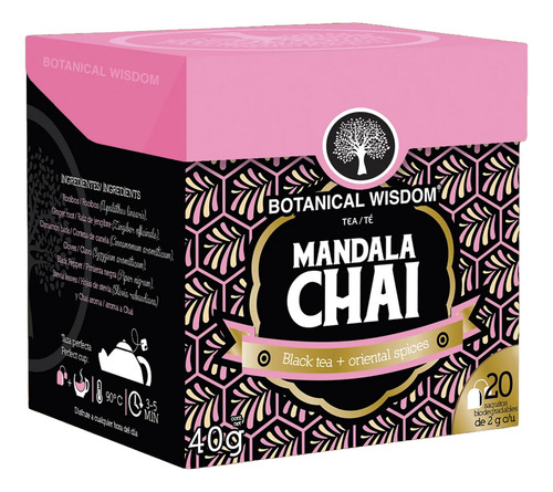 Botanical Wisdom Te Mandala Chai 20 Saquitos