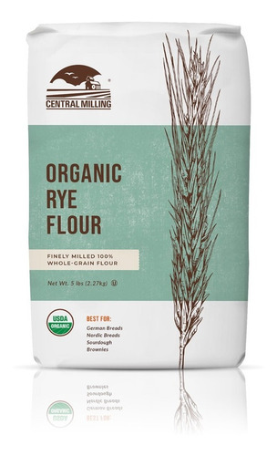 Central Milling organic rye flour 2.27kgs