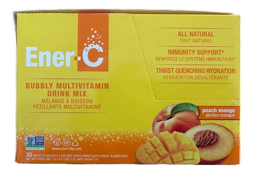 Ener C Multivitamin drink mix Peach mango 30pack