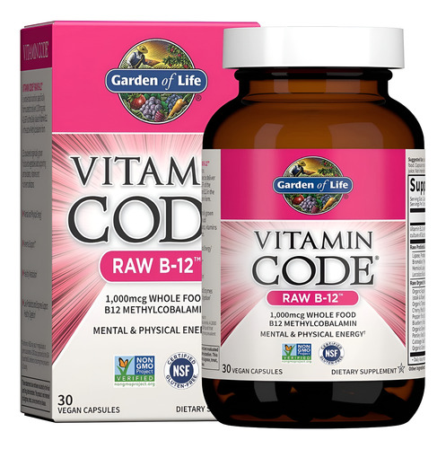 Garden Of Life Vitamin Code Raw B12 30vegcaps