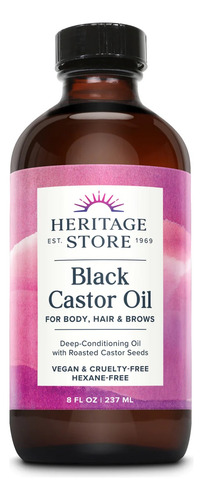 Heritage black castor oil 237ml