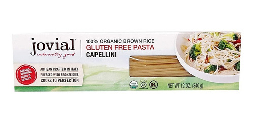 Jovial Organic Brown rice Capellini GF 340g
