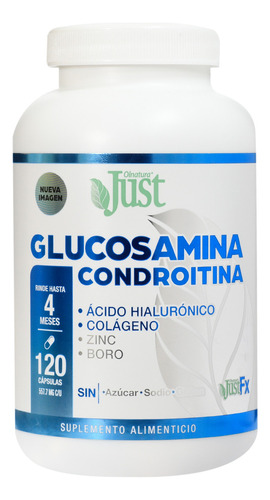 Justfx Glucosamina Condroitina Acido Hialuronico Colagen 120 - Neutro