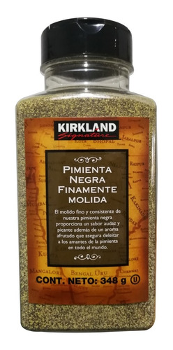 Kirkland Pimienta Negra Finamente Molida 348g