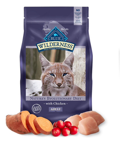 [BBWACF27000] Blue Buffalo Wilderness Adult Cat food NED 2.7kg