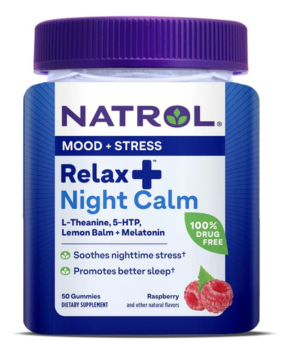 Natrol Relax Night Calm Berry 50gummies