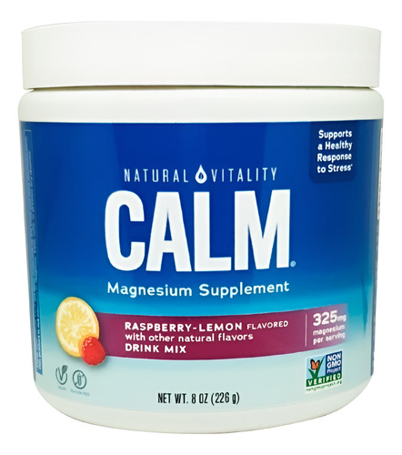 Natural Vitality Natural Calm raspberry lemon 226g