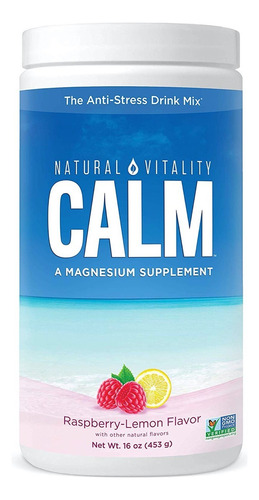 Natural Vitality Natural Calm raspberry lemon 453g