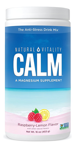 Natural Vitality Natural Calm raspberry lemon 453g