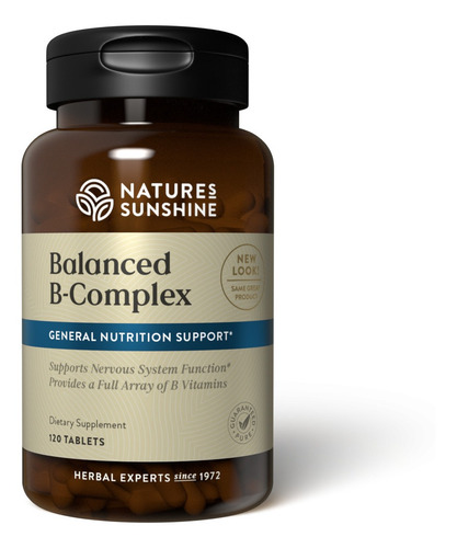 Natures Sunshine Balanced B-complex 120tabs
