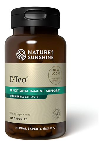Natures Sunshine E-tea 100caps