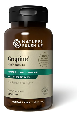 Natures Sunshine Grapine With Protectors 90tabs