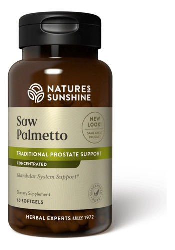Natures Sunshine Saw Palmetto Concentrate 60softg