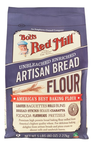 [BRM-12-HARTI-2270] Bobs Red Mill Artisan Bread flour 2.27kg