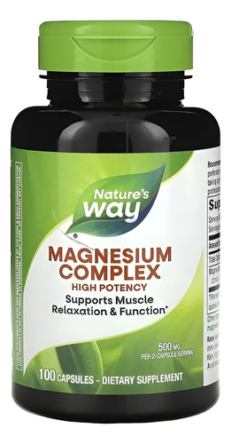 Natures Way Magnesium complex 100caps
