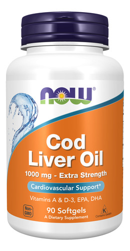 Now Cod liver oil 1000mg 90softg