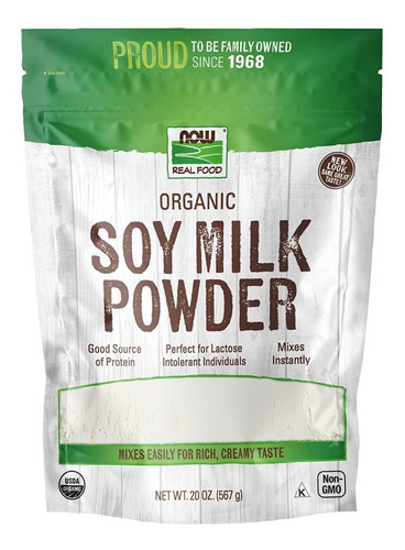Now Organic soy milk 567g