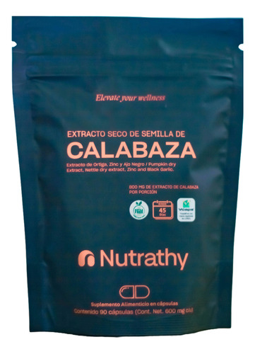 Nutrathy Extracto Seco De Semilla De Calabaza 90caps