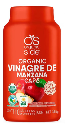 Organic Side Vinagre de Sidra de manzana 110caps