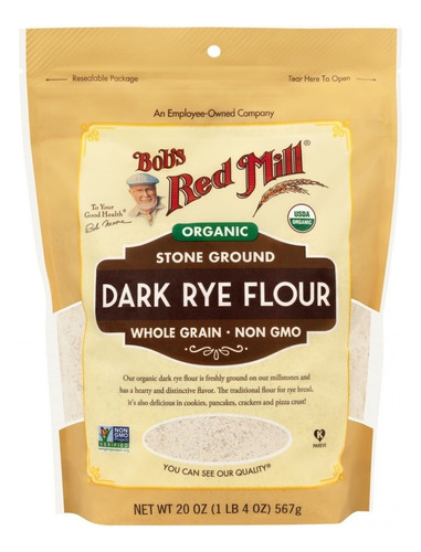 [BRM-12-HCEN-567] Bobs Red Mill Dark Rye flour 567g