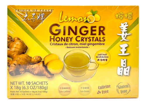 Prince of Peace Lemon ginger honey crystals 10sach