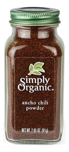 Simply Organic Ancho chili powder 2.85oz
