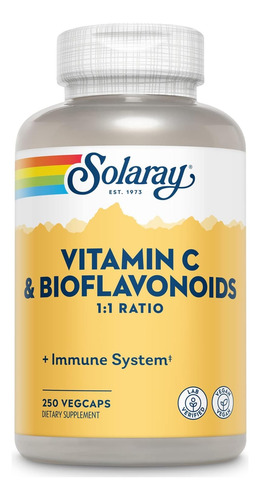 Solaray Vitamin C 1000mg Biaflonoid 1:1 250caps