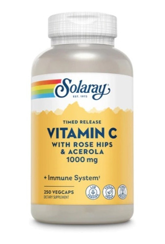Solaray Vitamin C 1000mg Time Release 250caps
