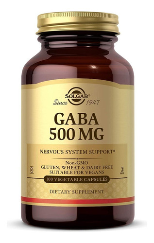 Solgar Gaba 500mg  100caps