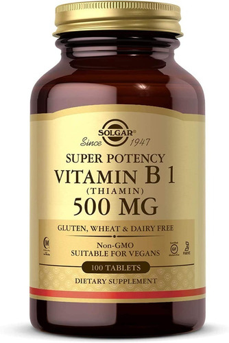 Solgar Super Potency Vitamin B1 500mg 100tab