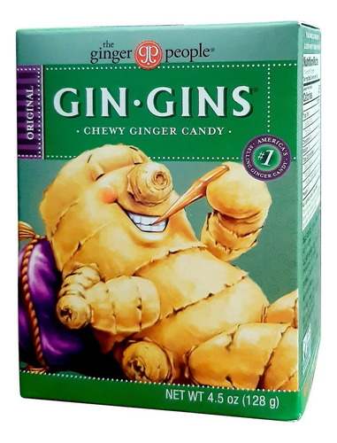 The Ginger People Chewy ginger Gin Gins 128g