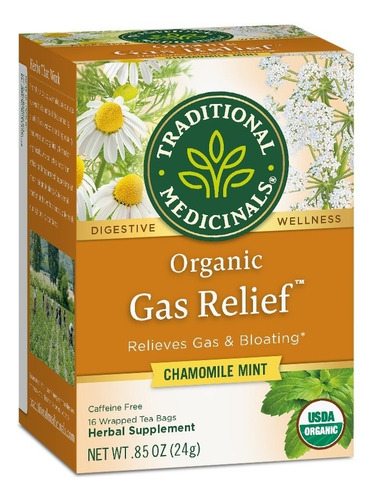 Traditional Medicinals Gas Relief Chamomile Mint 16bags