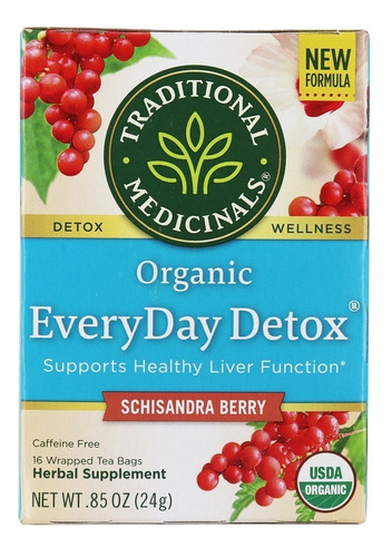 Traditional Medicinals Everyday Detox Schisandra16bags