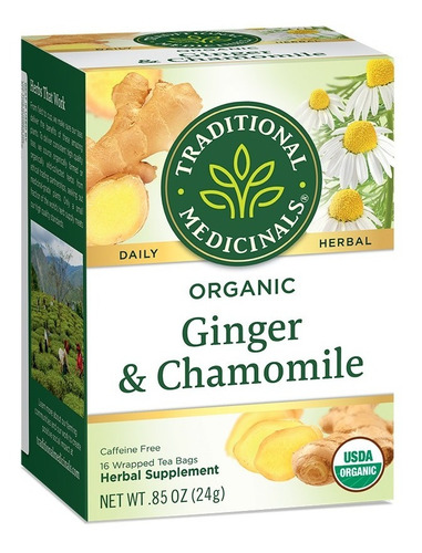 Traditional Medicinals Ginger Chamomile 16bags