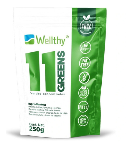Wellthy 11 Greens Super Foods 250g