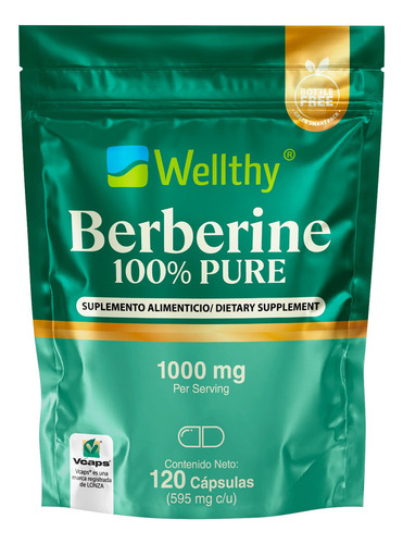 Wellthy Berberine 1000mg 120caps