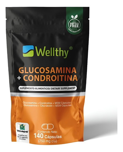 Wellthy Glucosamina + Condroitina 140Caps