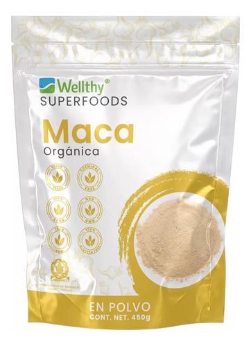 Wellthy Maca Organica En Polvo 450g